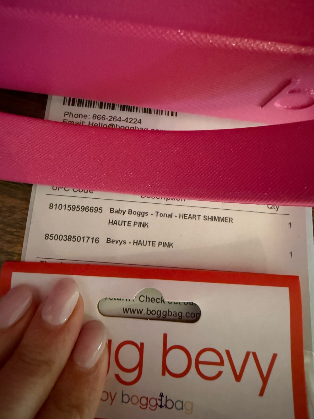 BABY BOGG BAG Pink Heart-Cutout Tote with Matching Bevy - Picture 5 of 5